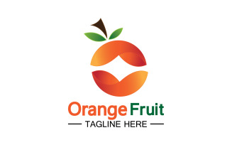 Orange Fruits Fresh Symbol Logo 11