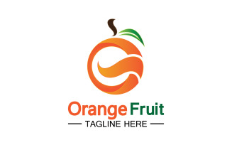 Orange Fruits Fresh Symbol Logo 15