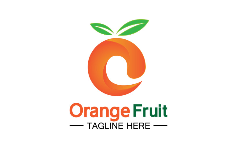 Orange Fruits Fresh Symbol Logo 16 Logo Template