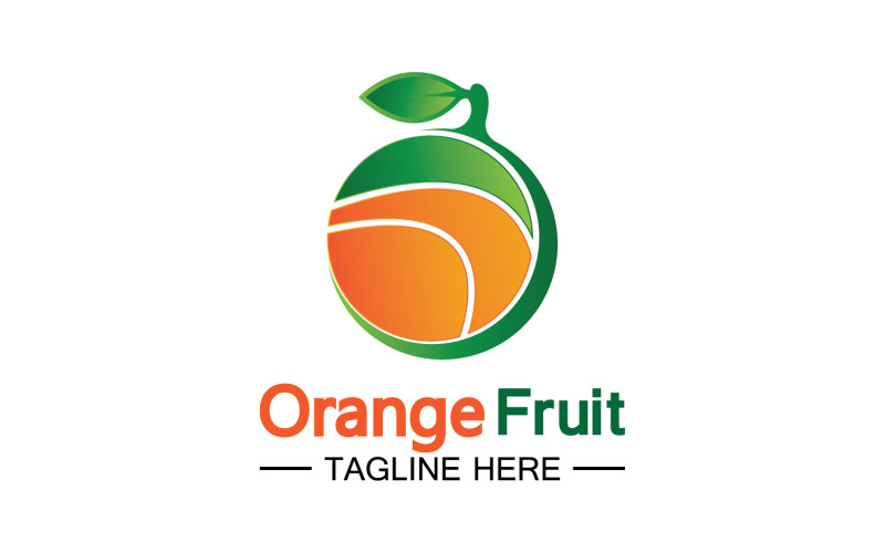 Orange Fruits Fresh Symbol Logo 20 Logo Template