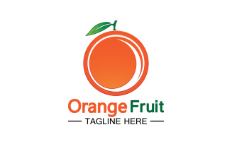 Orange Fruits Fresh Symbol Logo 23
