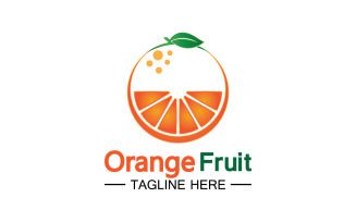 Orange Fruits Fresh Symbol Logo 24