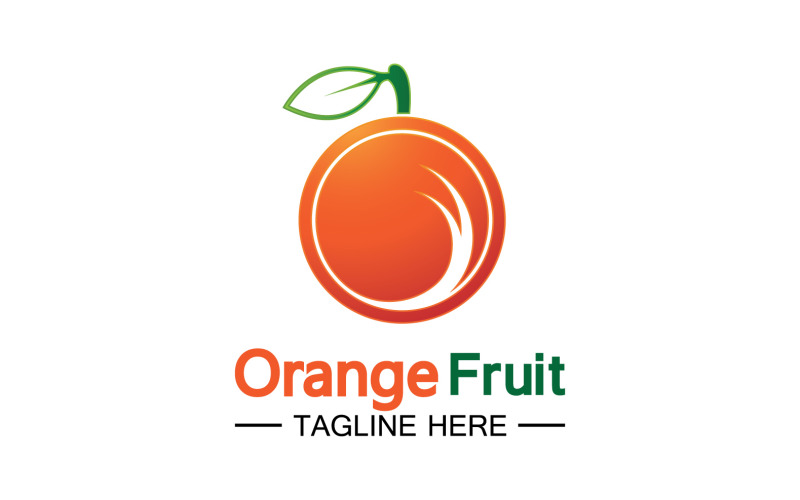 Orange Fruits Fresh Symbol Logo 26 Logo Template