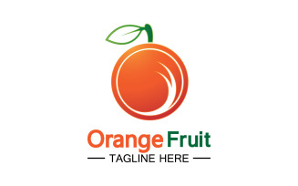 Orange Fruits Fresh Symbol Logo 26