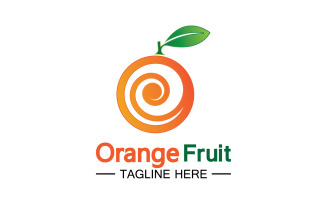 Orange Fruits Fresh Symbol Logo 28