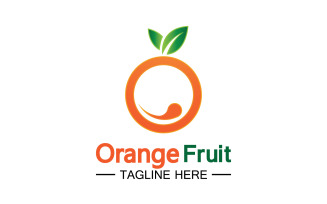 Orange Fruits Fresh Symbol Logo 30