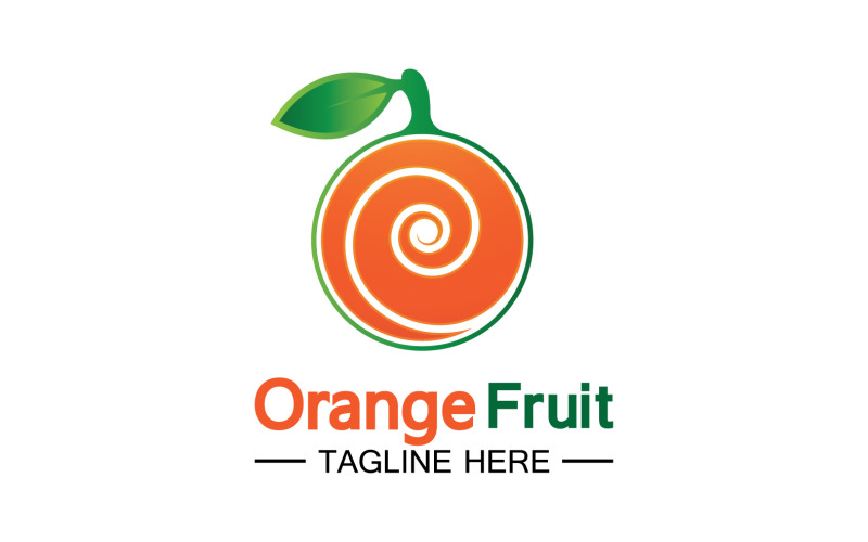 Orange Fruits Fresh Symbol Logo 31 Logo Template