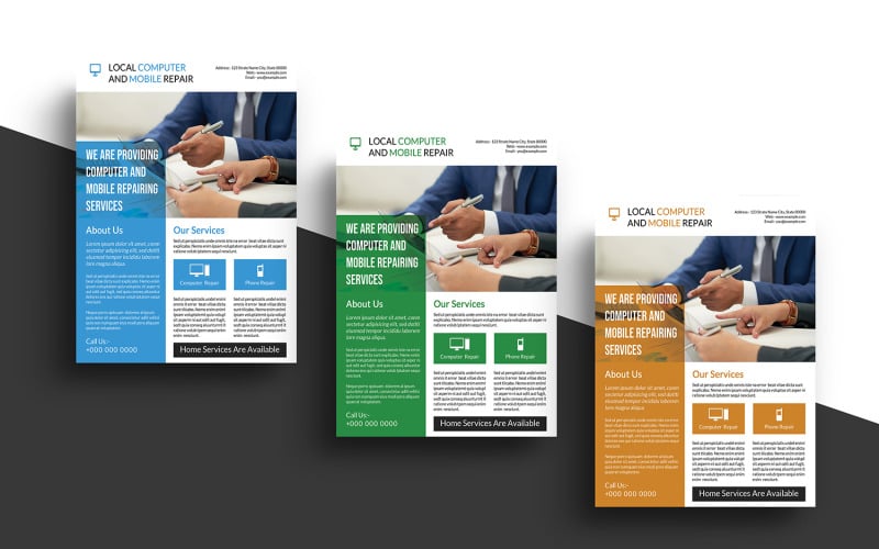 Printable Corporate Business Flyer Corporate Identity