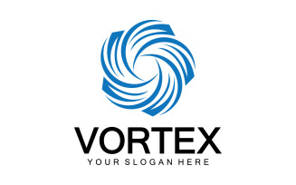Vortex Circle Ring Vector Logo Tempate 4