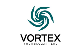 Vortex Circle Ring Vector Logo Tempate 6