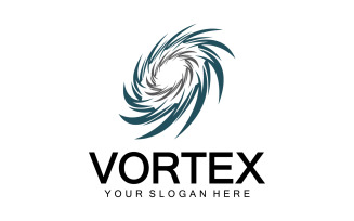 Vortex Circle Ring Vector Logo Tempate 8
