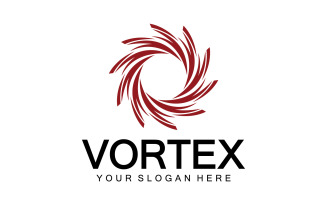 Vortex Circle Ring Vector Logo Tempate 9