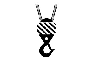 Crane Logo Contruction Vector Symbol 3