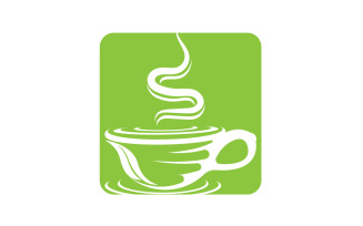 Green Tea Drink Logo Vector Template 15