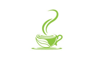Green Tea Drink Logo Vector Template 17