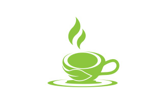 Green Tea Drink Logo Vector Template 20