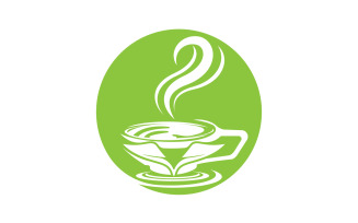 Green Tea Drink Logo Vector Template 23