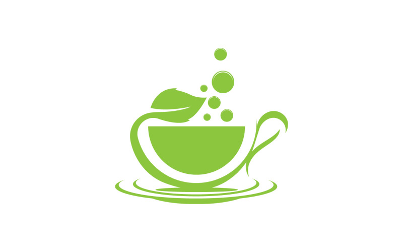 Green Tea Drink Logo Vector Template 25 Logo Template