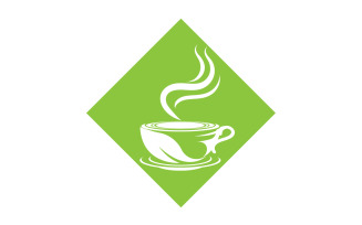Green Tea Drink Logo Vector Template 31