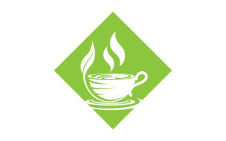 Green Tea Drink Logo Vector Template 32