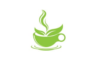 Green Tea Drink Logo Vector Template 33