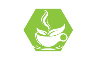Green Tea Drink Logo Vector Template 37