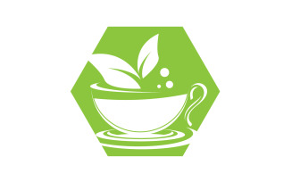 Green Tea Drink Logo Vector Template 38