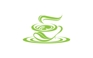 Green Tea Drink Logo Vector Template 42