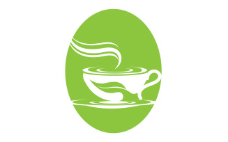 Green Tea Drink Logo Vector Template 45