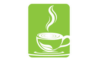 Green Tea Drink Logo Vector Template 7