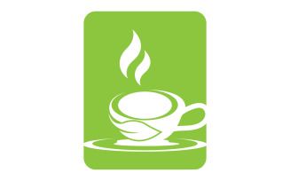 Green Tea Drink Logo Vector Template 8