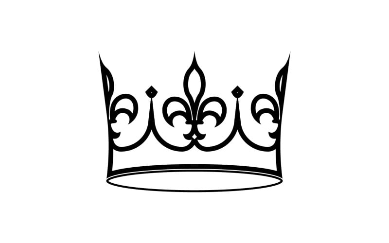 Crown Logo Template Vector Icon Illustration 10