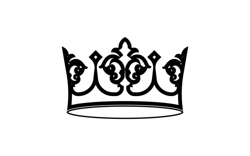 Crown Logo Template Vector Icon Illustration 14
