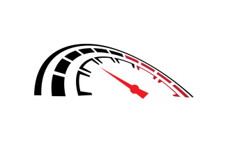 Faster Speed Spedometer Sport Logo 58