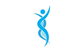 Human DNA logo Icon Design Vector 10