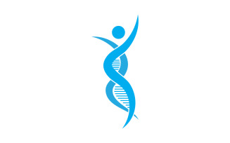 Human DNA logo Icon Design Vector 10