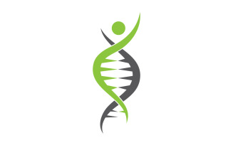 Human DNA logo Icon Design Vector 14