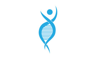 Human DNA logo Icon Design Vector 15