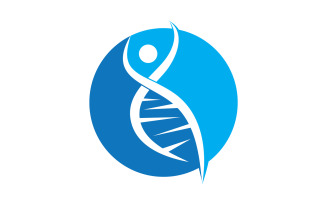 Human DNA logo Icon Design Vector 25