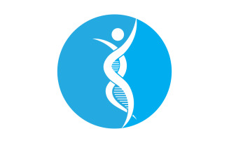 Human DNA logo Icon Design Vector 26