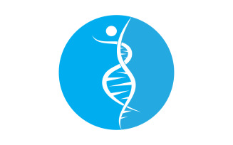 Human DNA logo Icon Design Vector 29