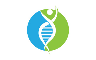 Human DNA logo Icon Design Vector 37