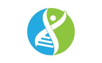 Human DNA logo Icon Design Vector 38
