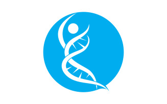 Human DNA logo Icon Design Vector 42