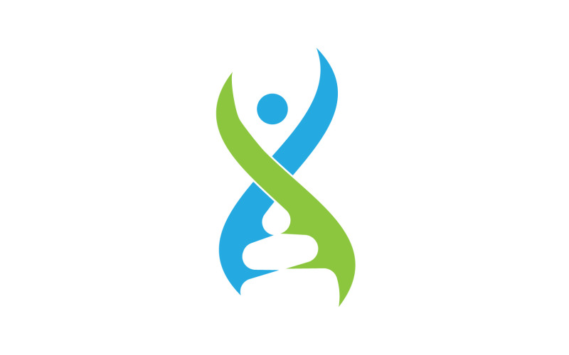 Human DNA logo Icon Design Vector 7 Logo Template