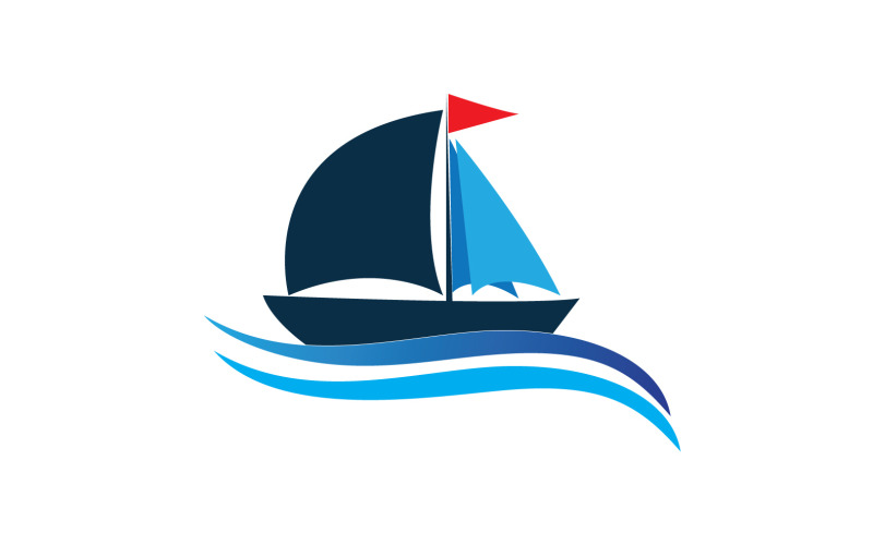 Ocean Cruise linear Ship Silhouette logo Vector 10 Logo Template