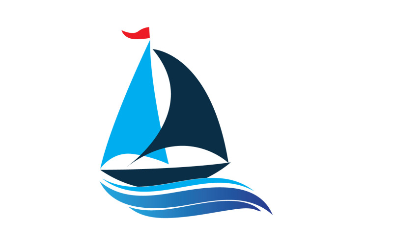 Ocean Cruise linear Ship Silhouette logo Vector 14 Logo Template