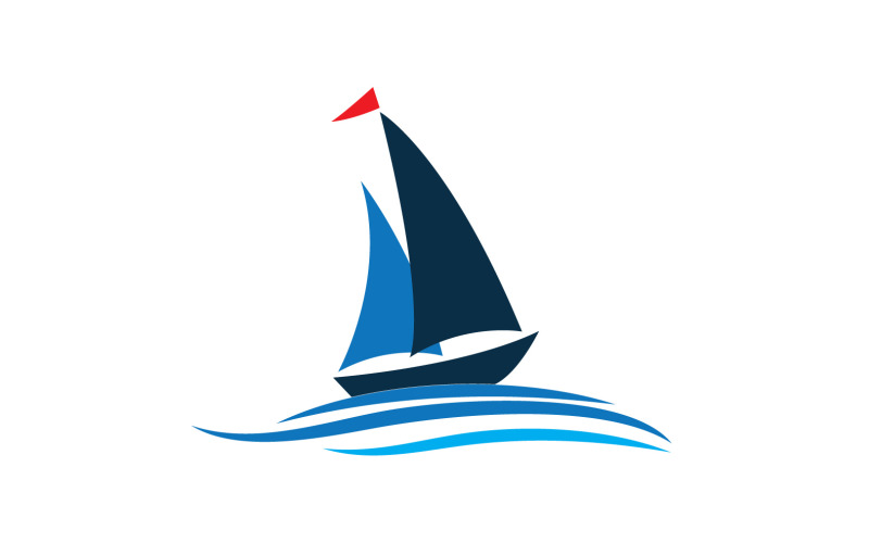 Ocean Cruise linear Ship Silhouette logo Vector 18 Logo Template