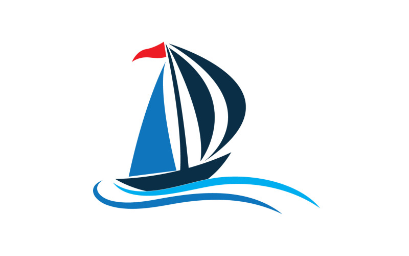 Ocean Cruise linear Ship Silhouette logo Vector 22 Logo Template