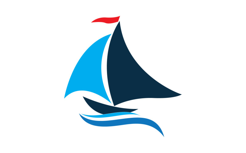 Ocean Cruise linear Ship Silhouette logo Vector 8 Logo Template